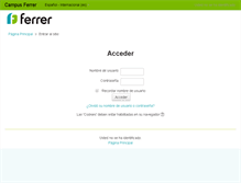 Tablet Screenshot of campusferrer.com